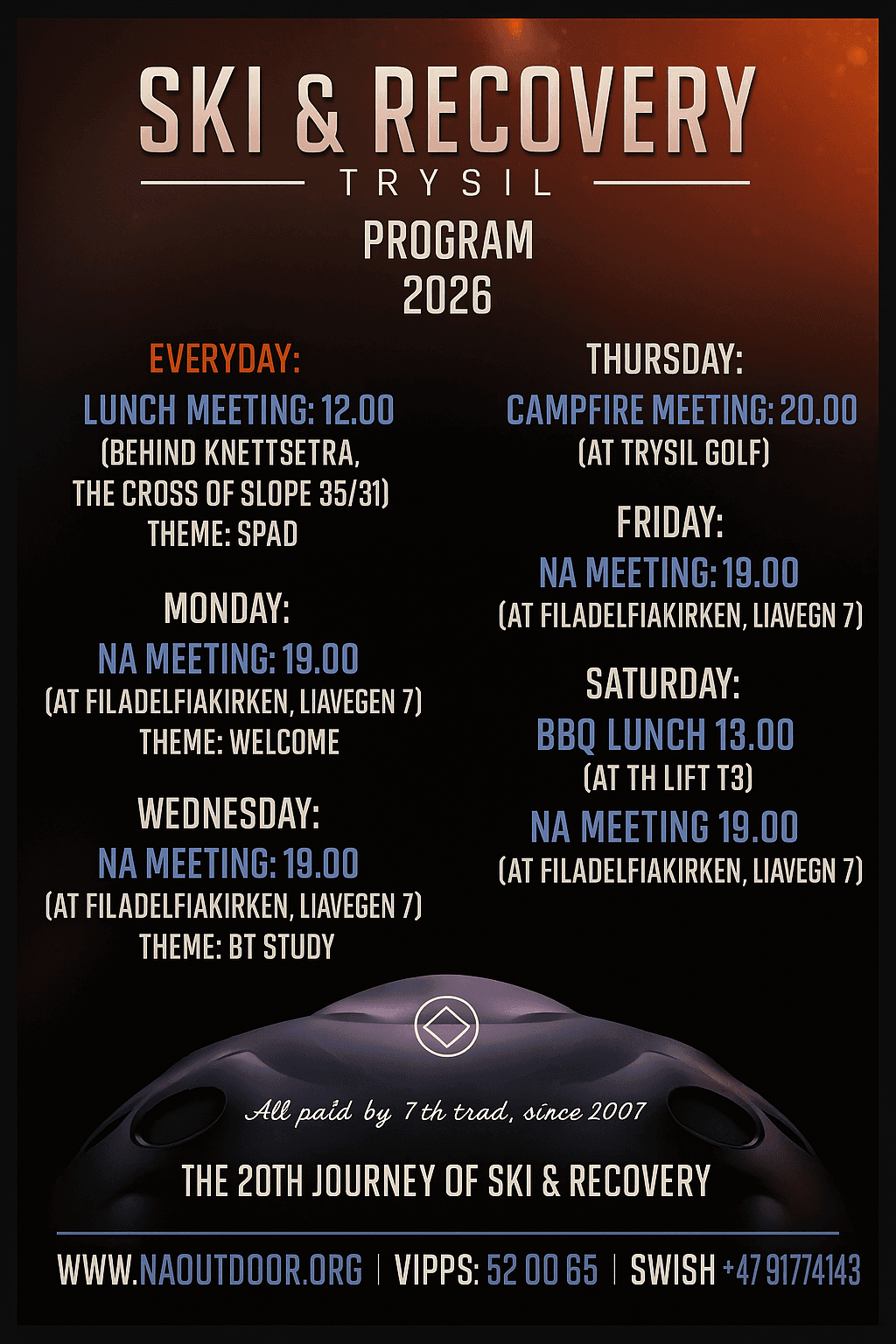 Ski & Recovery Program 2026 - Trysil